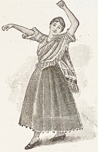 RARO! Anuncio impreso anual LA FIESTA de Los Ángeles Desfile abril 1896 ~ Bailarín español - Imagen 2 de 3