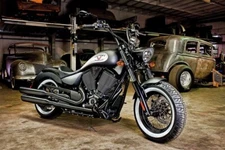 Atlas 13'' inch Wide Motorcycle White Walls port-o-wall insert Trim Set x4 #03