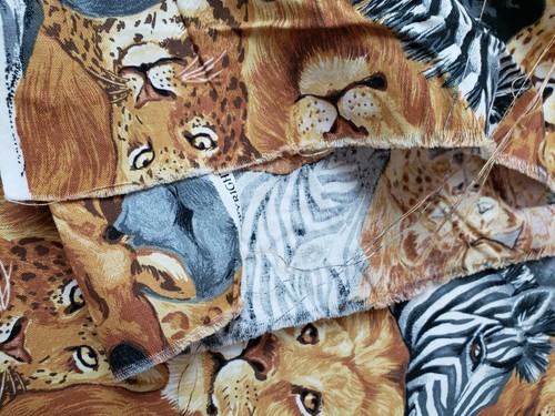Cranston Print Works Colorful Sewing Quilting Wild Animal Fabric By The Yard BTY - Picture 3 of 3