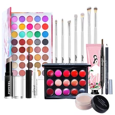 All-in-One Makeup Kit Full Set Gifts for Women Eye Shadow Palette Brows Cosmetic