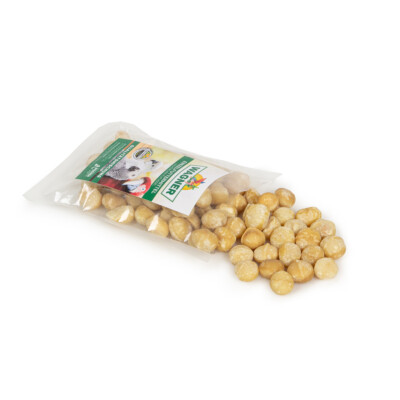 Macadamia Nüsse 100g Geröstet und ohne Zusätze Snack für Vögel Vogelfutter