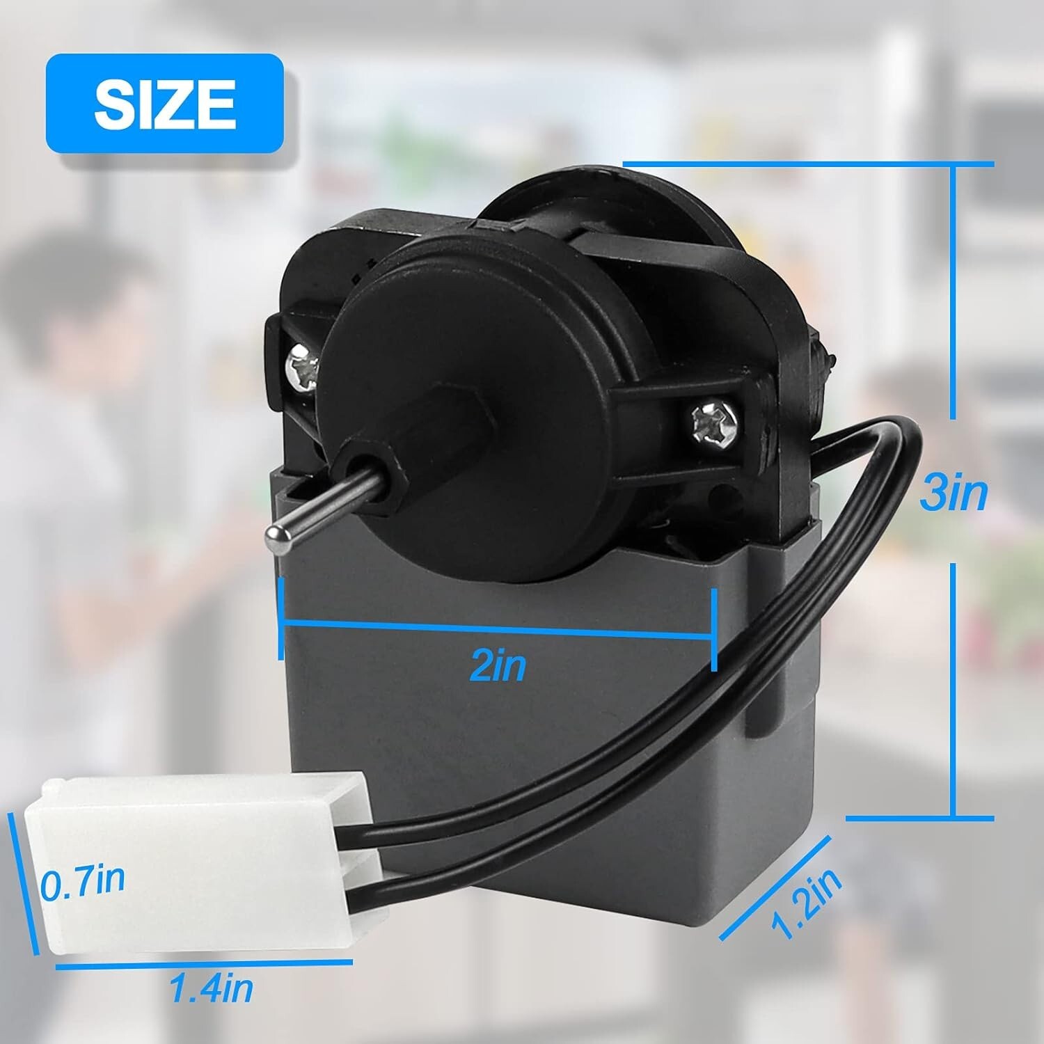 2315549 Refrigerator Evaporator Fan Motor Compatible with Whirlpool Fit ...