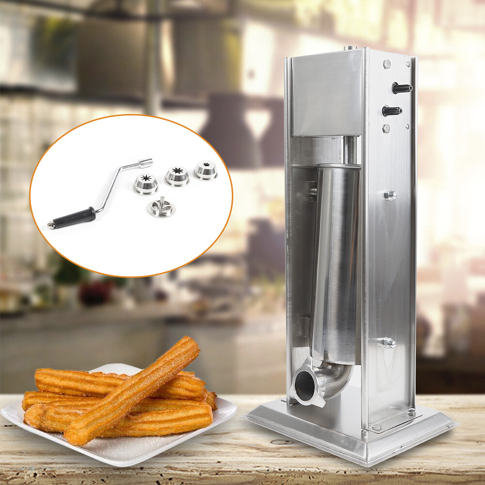 5L Commercial Manual Spanish Churro Machine Churrera Churros Maker Stainless