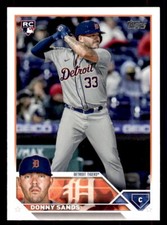 2023  Topps  #416 Donny Sands Detroit Tigers  RC