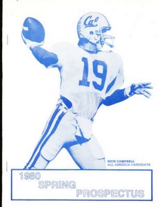 California Rich Campbell 1980 Spring Football Prospectus cfbx8 | eBay
