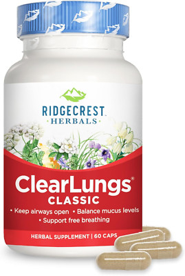 Clearlungs Classic, Natural Lung and Nasal Daily Health Supplement for Bronch...