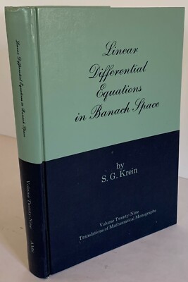 Linear Differential Equations in Banach Space SG Krein 1971 AMS HC