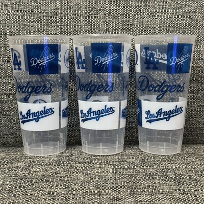LA Dodgers Plastic Beverage Cup Lot 18oz Cups MLB Baseball Beer Club  AllLogos - Main Image