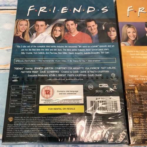 FRIENDS COMPLETE SERIES 9 AND 3 DVD BOX SETS SEASONS 3 AND 9 - Imagen 6 de 7