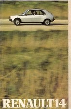 Renault 14 1980-1981 UK Market Sales Brochure TL, GTL, LS & TS