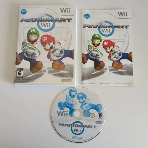 Mario Kart Wii (Nintendo, 2008) CIB Complete Tested Working