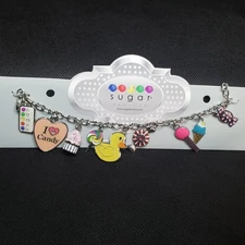 Sugar Factory I Love Candy Charm Bracelet from Las Vegas Store Duck, Lollipop
