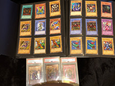 Yugioh VINTAGE PSA lot & Vintage /Mod BINDER (lot includes Exodia Cards!)🔥🔥