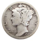 1925-D Mercury Dime AG About Good 90% Silver