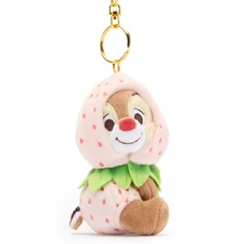 Disney Store Japan Dale Strawberry Plush Keychain Bag Charm