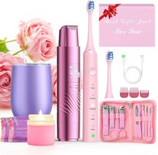 Happy Birthday Gifts for Women, Gift Baskets for Women with 2-IN-1 Dual Head Ele