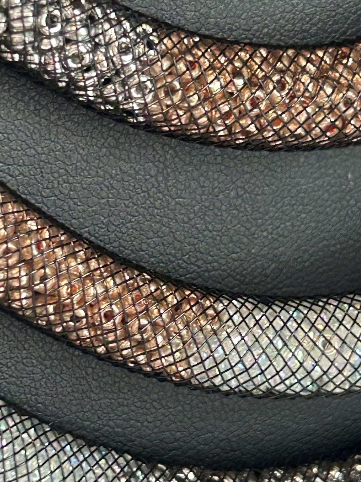 Joan Rivers Dramatic Runway Statement Metallic Se… - image 9