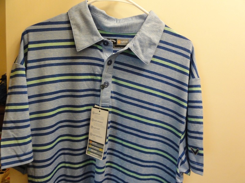 3 Callaway Golf Shirts NWT All Large Tall Opti-Dri