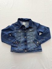 Place Denim Jacket Girls 10/12 Blue Stretch Button Front Jean Trucker Casual