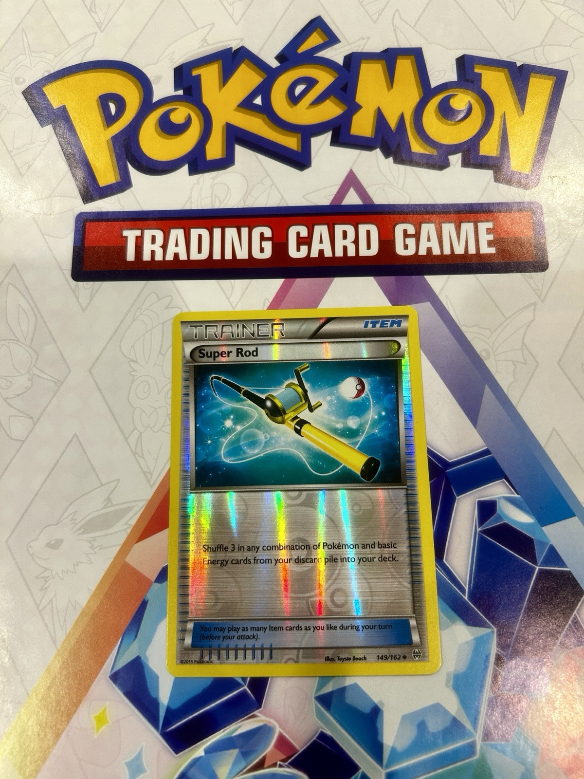 NEAR MINT! 2015 SUPER ROD 149/162 Reverse Holo Pokemon TCG XY Breakthrough NM