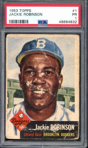 Jackie Robinson #1 1953 Topps card