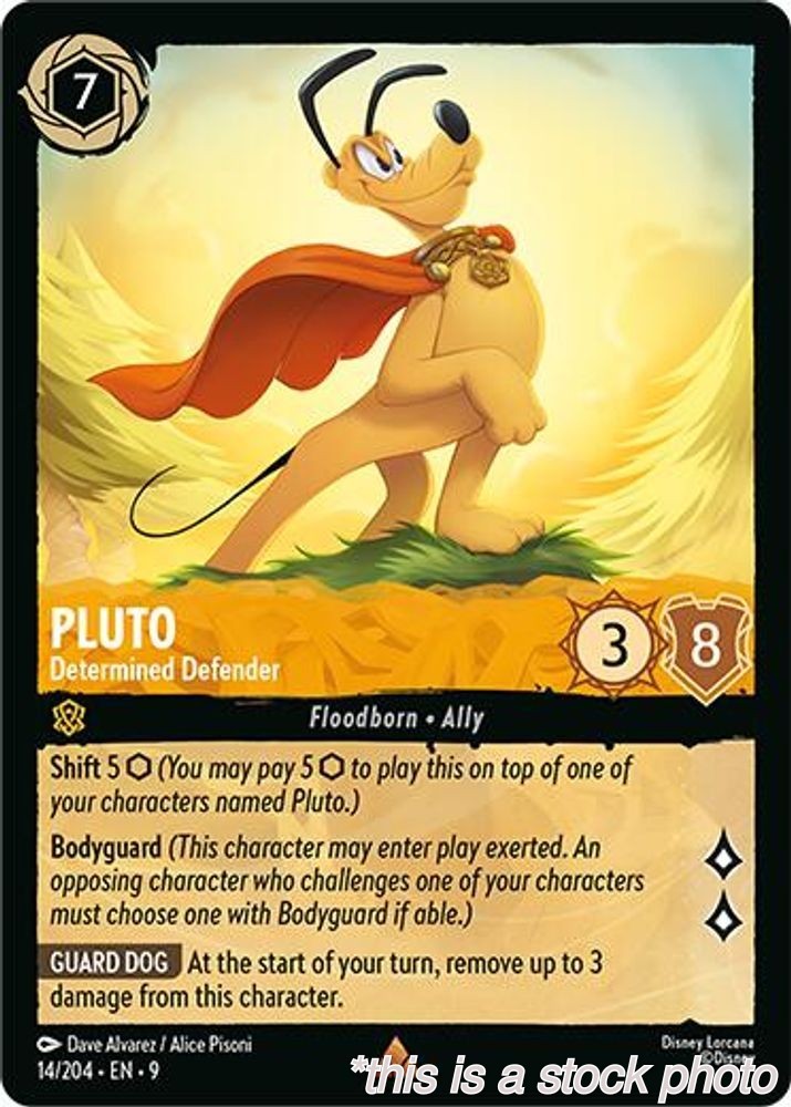 Pluto - Determined Defender [9 - 14/204]Lorcana TCGNMRareEN