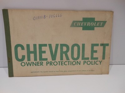 1959 Chevrolet  Owner Protection Policy