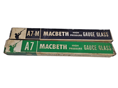 #ad Macbeth A7 M Pyrex Corning High Pressure Gauge Glass Hand Blowing Glass Bar Set $8.00