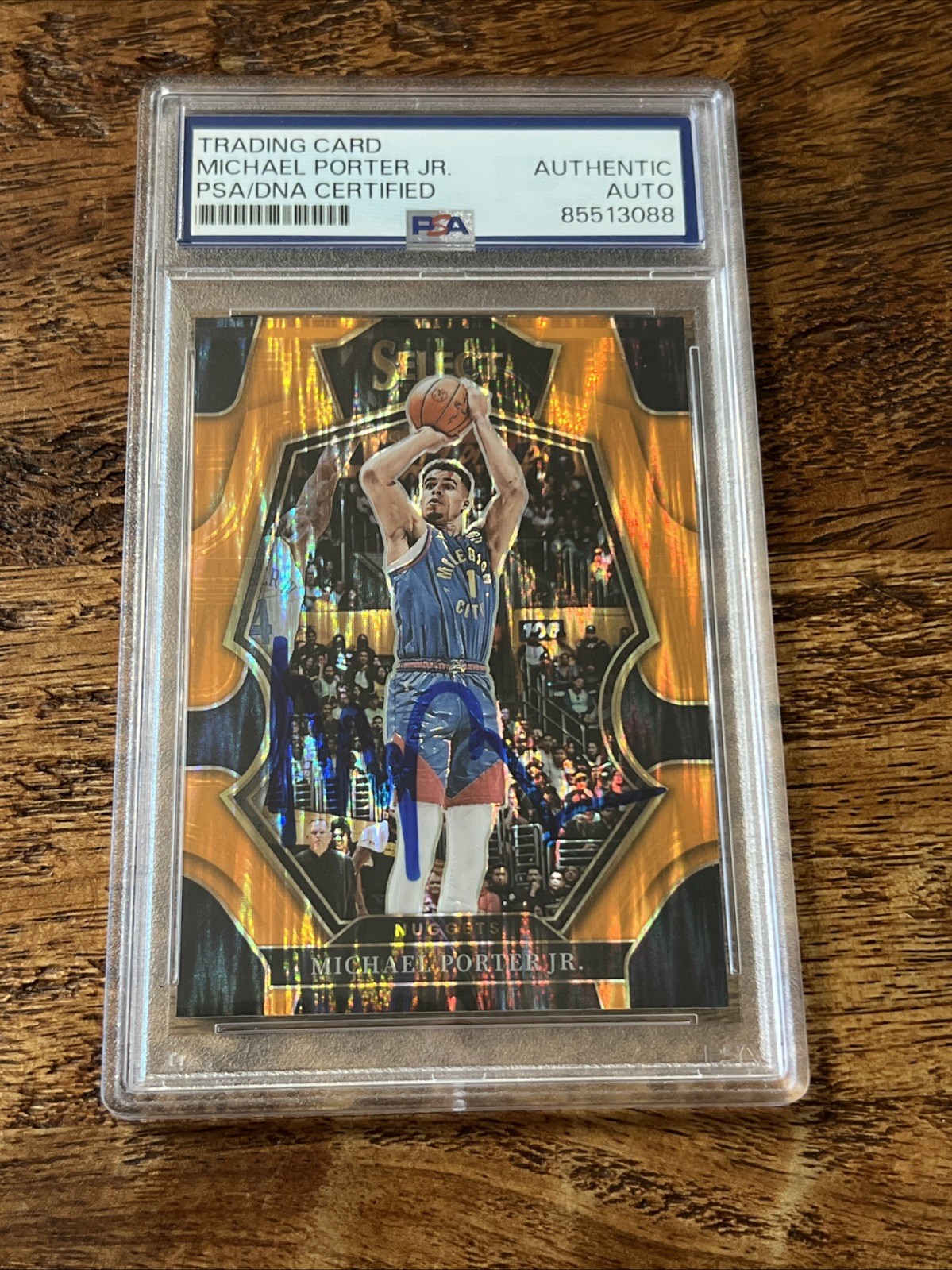 Michael Porter Jr Autographed Signed Denver Nuggets IP Select Card Psa Dna Coa Slabbed Nuggets 