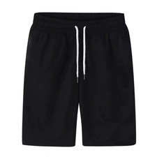 Mens Fleece Shorts Jersey Plain Elasticated Gym Sweat Plus Jogger Jogging thin