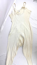 Antique 1890's Richelieu Ladies Long Johns One Piece Undergarment- Cotton Knit