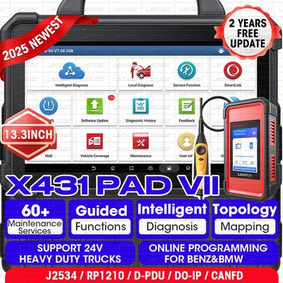 LAUNCH X431 PAD VII ELITE PAD 7 PRO Diagnostic Scanner Key Programming Coding