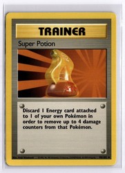 Super Potion 90/102 Base Set Unlimited Uncommon Trainer