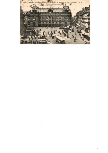 Old postcard Gare Saint Lazare