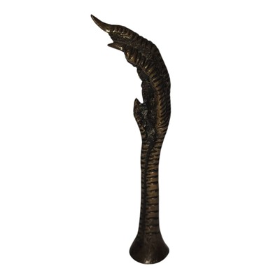 Vintage Brass Eagle Claw Talon Figurine Desk Ornament or Cane Handle   BB Marked