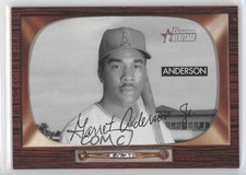 2004 Bowman Heritage Black & White Garret Anderson #92 16o7