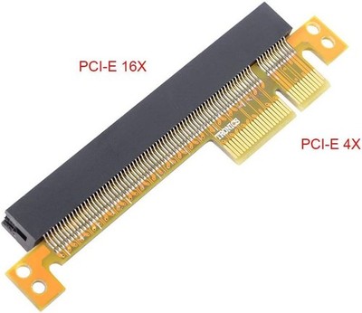 PCI-E 4x auf 16x Riser Card Adapter für GPU Erweiterung