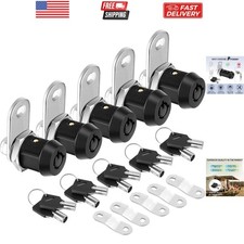 5 Pack Cabinet Lock with Keys, 5/8'' Compartment Storage Locks, Full Set of R...