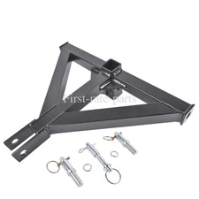 Heavy Duty 3-Point Hitch 2in Receiver Trailer Hitch for Category 1, Quick Hitch