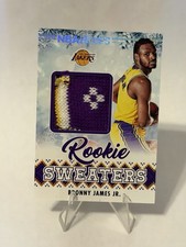2024-25 NBA HOOPS Bronny James #RSW-BRO Christmas Sweater Patch (MEM, RC) Lakers