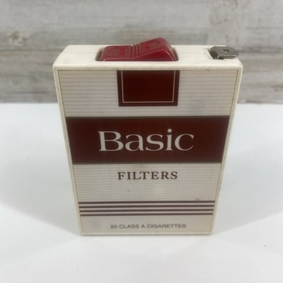 VINTAGE Basic Filter Cigarette PACK Tape Measure Tobacciana Advertising