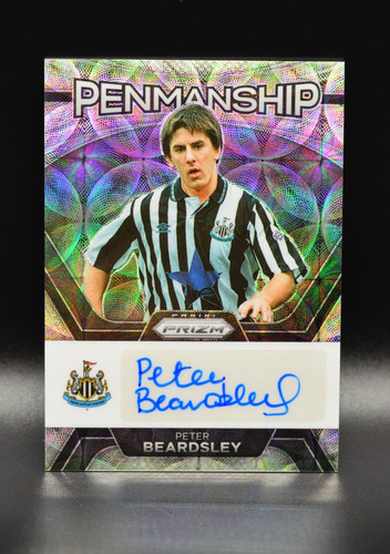 Peter Beardsley Auto Panini Prizm Choice 2022-23 EPL Newcastle United England