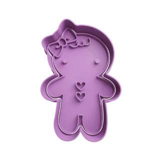 Gingerbread Woman Christmas Cookie Cutter Fondant Biscuit Baking Tool