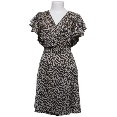 Chi Chi London, Wickelkleid, Größe: XL, Beige/Schwarz, Polyester, Leopard #wt4