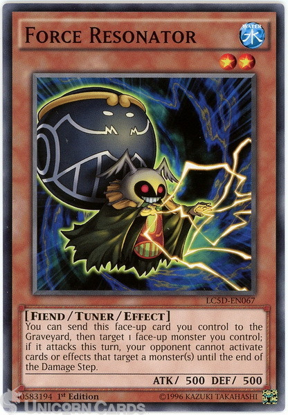 LC5D-EN067 Force Resonator 1st Edition Mint YuGiOh Card