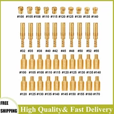 For PWK Keihin 30Pcs Carburetor Main Jets and 10Pcs Slow Jets Pilot Jet Kit