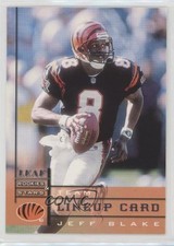 1998 Leaf Rookies & Stars Team Lineup Card Jeff Blake #285 0q1p
