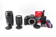 Canon EOS Kiss X8i DSLR Camera 28-80mm 100-300mm +EF50mm F1.8 II Lens Used