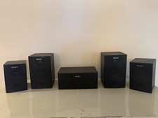 Sony Surround Speaker Set 5.0 SS-MSP7000 SS-SRP7000 SS-CNP900 Lot 5 Tested Black