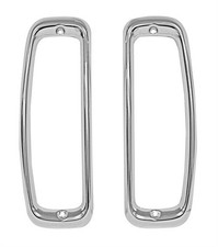 1966-77 Ford Bronco Tail Lamp Bezels - Pair